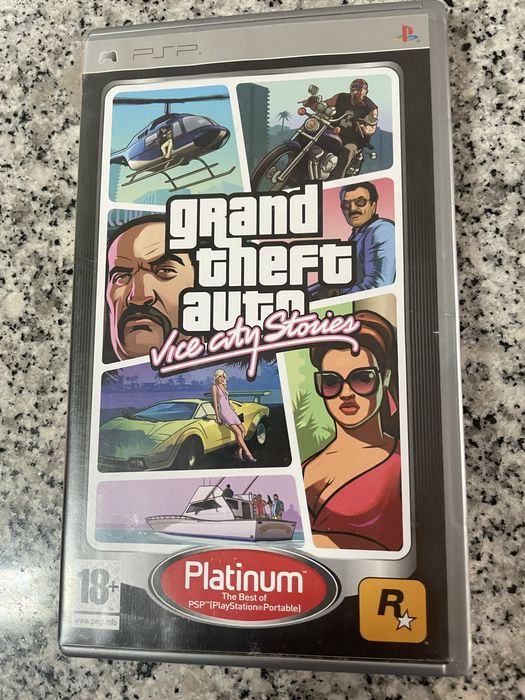 Caixa jogo Psp Gta Vice City Stories