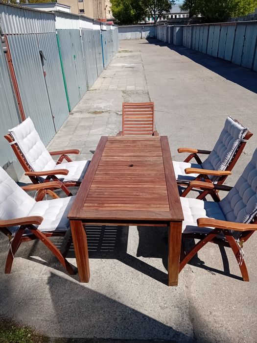 Zestaw ogrodowy drewniany