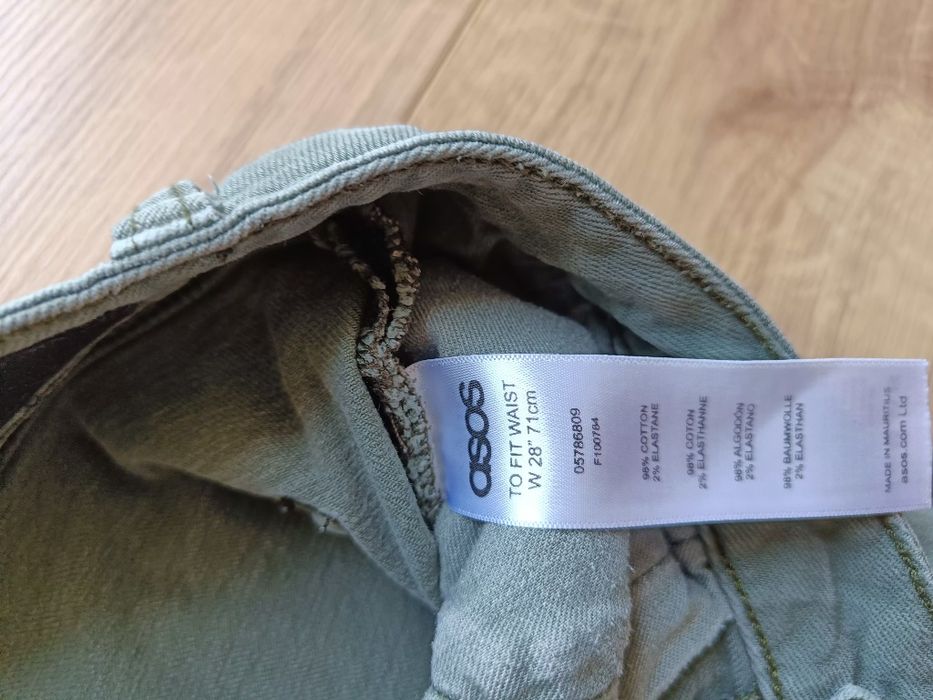 Spodenki jeansowe asos r.XS fit waist W28