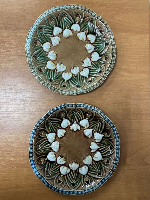 Тарелки Майолика Villeroy&Boch 1850-1900 года