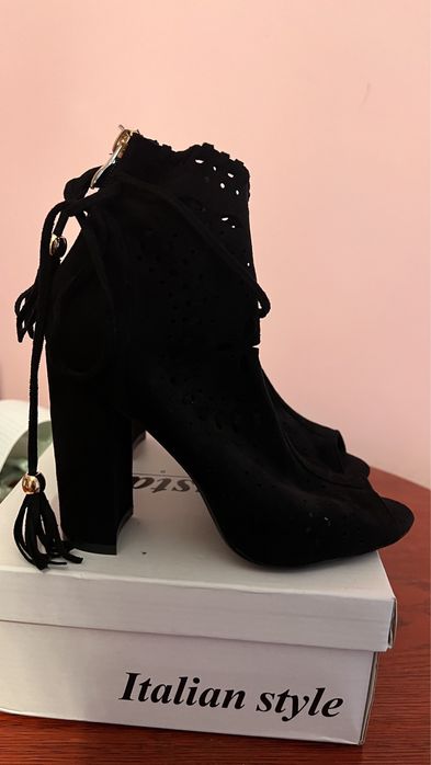 botki czarne rozmiar 37