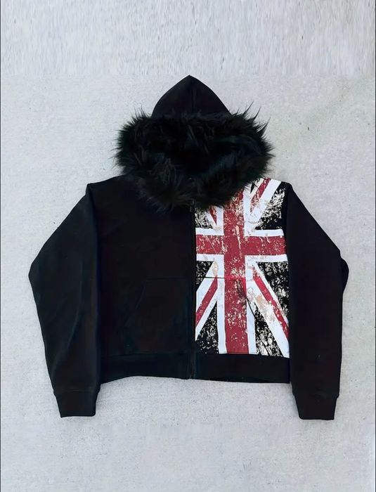 opium zip hoodie с мехом