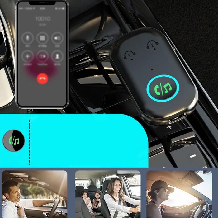 4W1 Odbiornik Nadajnik Bluetooth 5.3 Audio AUX Z Mini Jack 3,5mm