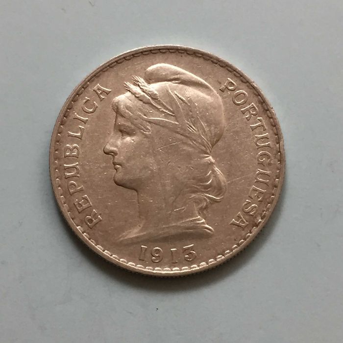 moeda 50 centavos 1913 - prata