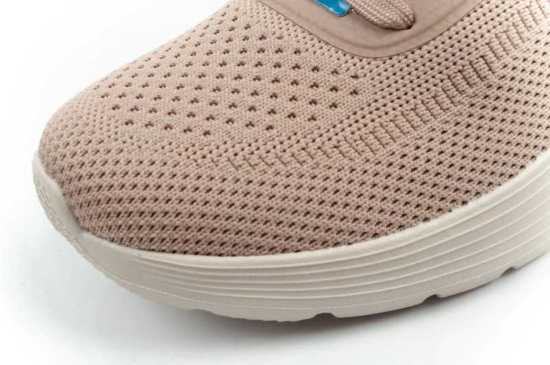 Skechers buty damskie sportowe Bobs Squad Waves beżowe lekkie modne