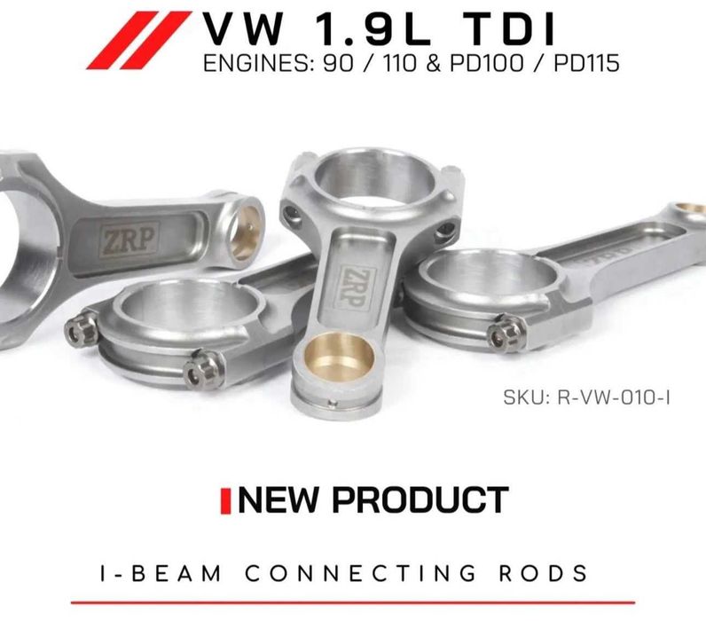 Bielas Forjadas e Pistons Diamond ZRP para TDI PD