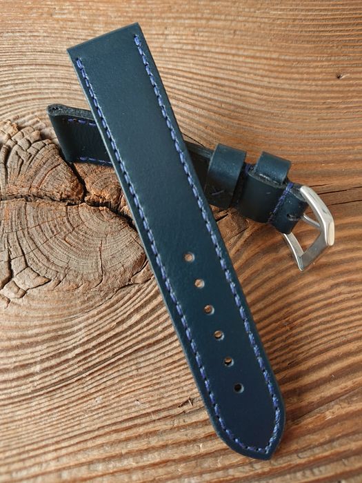 Pasek do zegarka 22 mm ręcznie robiony skóra naturalna handmade