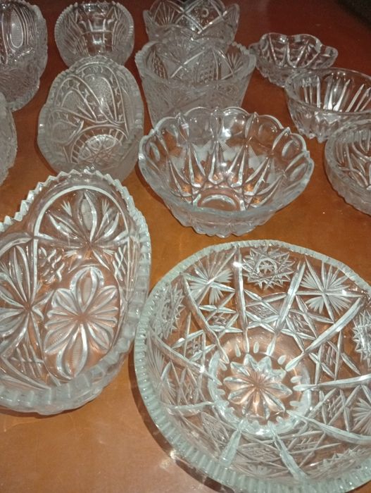 Хрустальні Криштальні сальники конфетниці