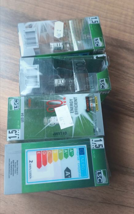 Żarówki LED G4. 1,5 Watt 12v 4 szt. Nowe w pudełku