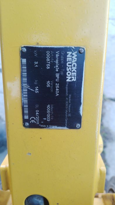 Zagęszczarka NTC VD18P Honda GX160 Wacker Neuson BPU2540A