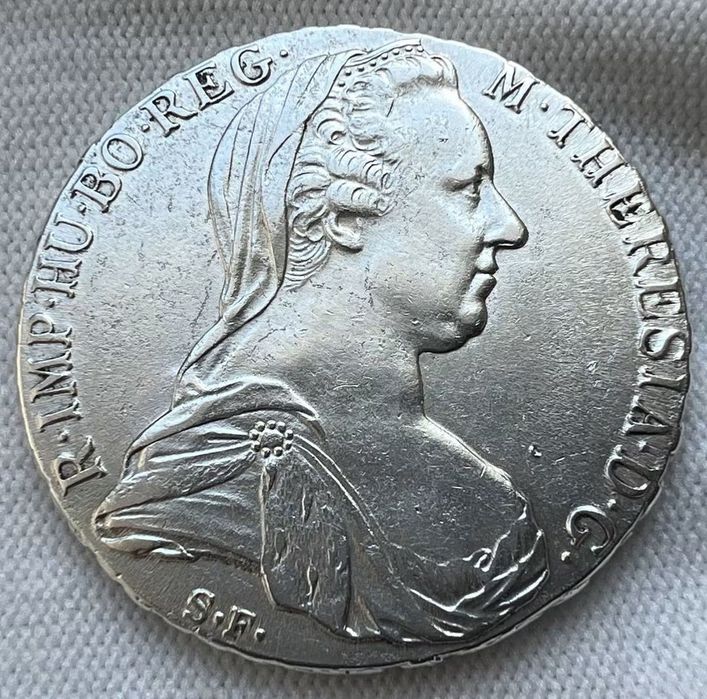 Срібна монета Талер 1780 року. Рестрайк. СРІБЛО.