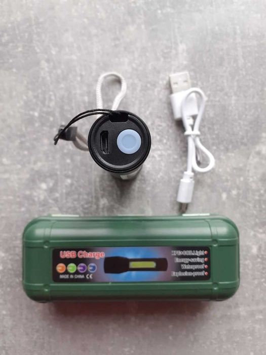 Тактичний ліхтар Police BL-510/1501-ХРЕ+СОВ, ЗП micro USB, Li-lon, Box