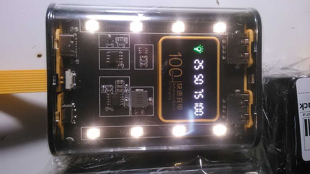 Павербанк "SKELETON" mini 10500 мАг ( 35 W ) з підсвіткою.