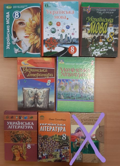 Підручники 8 клас