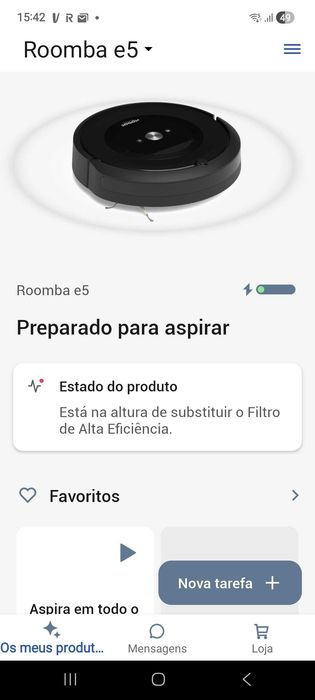Aspirador robô iRobot Roomba e5 Wifi