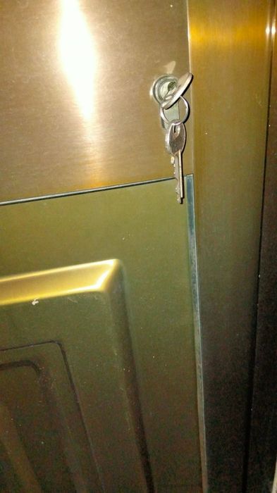 Porta aluminio lacada castanho, 2 unidades