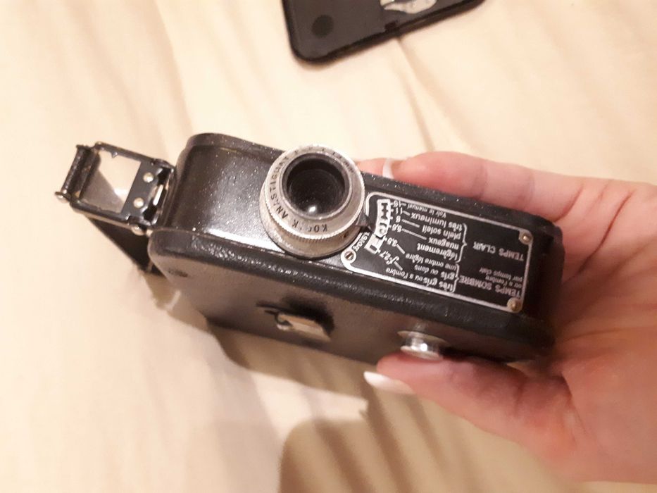 Duas maquinas vintage fotografica e filmar