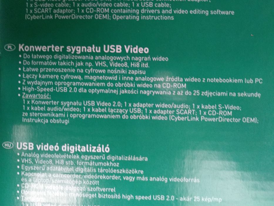 Konwerter sygnału USB Video