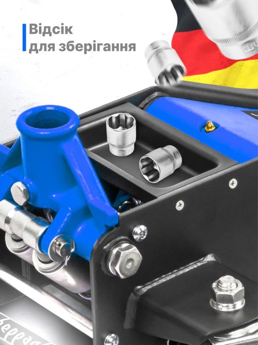 Домкрат підкатний низькопрофільний 3т 75-510мм SCHEPPACH SCH-TH33013