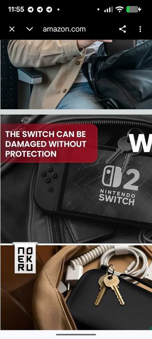 Дорожній чохол кейс  Neroku для Nintendo Switch 2