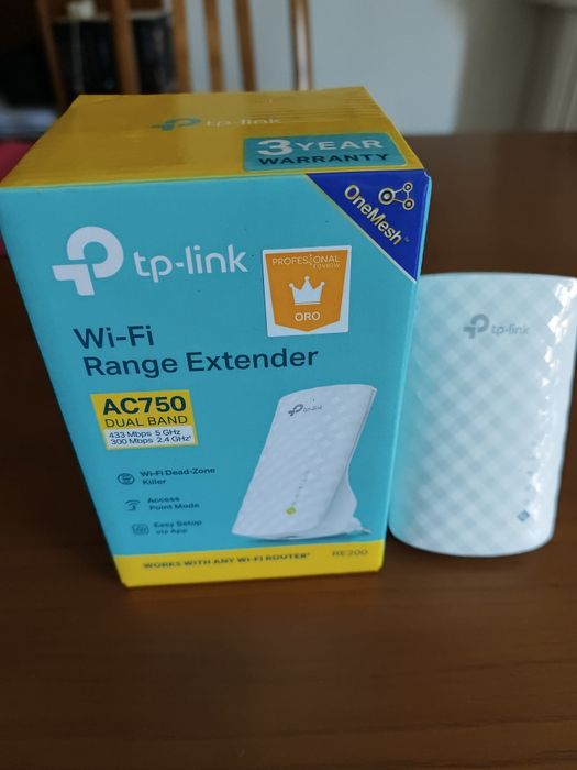Extensor de Sinal Wi-Fi TP-Link RE200 AC750 (Como Novo)