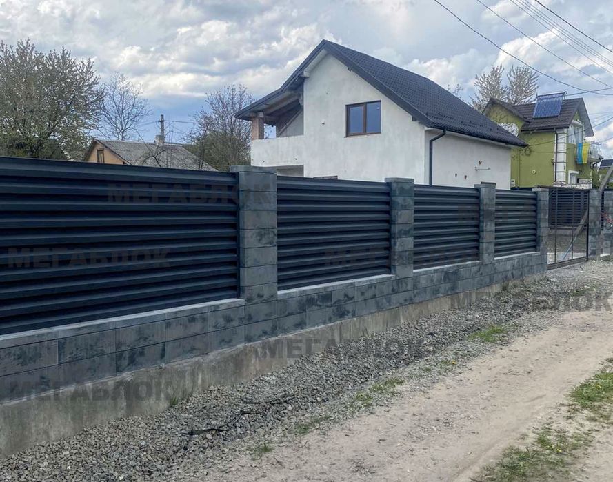 Будівництво парканів, Ворота відкатні, забор з профнастилу
