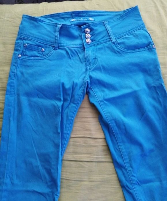 Штани жіночі сині розмір 38 тільки олх доставка