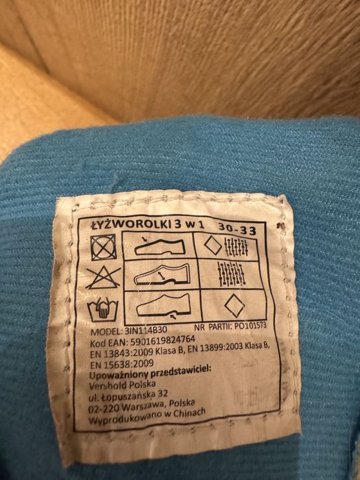 Łyżworolki regulowane 3w1 rozmiar 30-33 do nauki