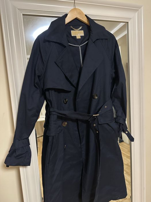 Тренч Michael Kors темно-синій бавовняний новий