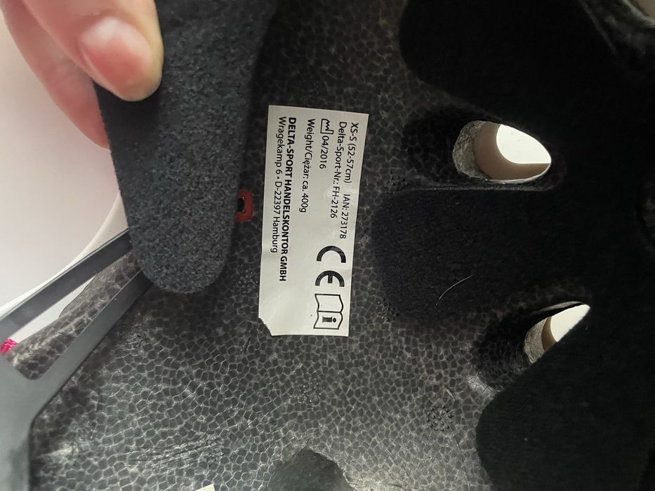 Kask rowerowy dziewczęcy