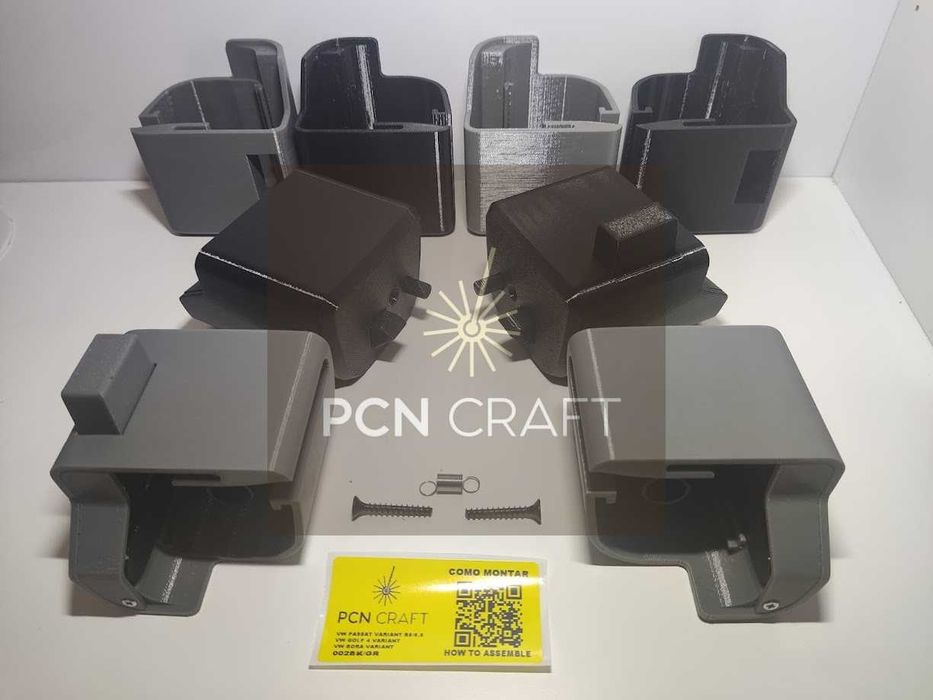 Kit Reparação Chapeleira VW Passat B5 B5.5 Variant / Golf 4 Variant – Cortina Cobertura da Mala