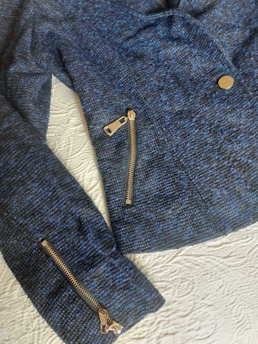 Blazer azul mulher