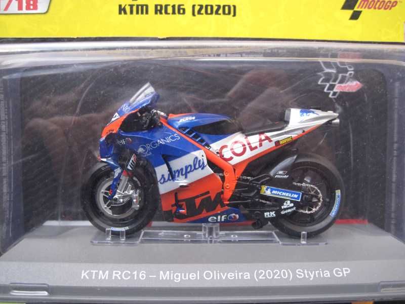Fasciculo + Miniatura nova/selada Moto Miguel Oliveira KTM RC16 2020