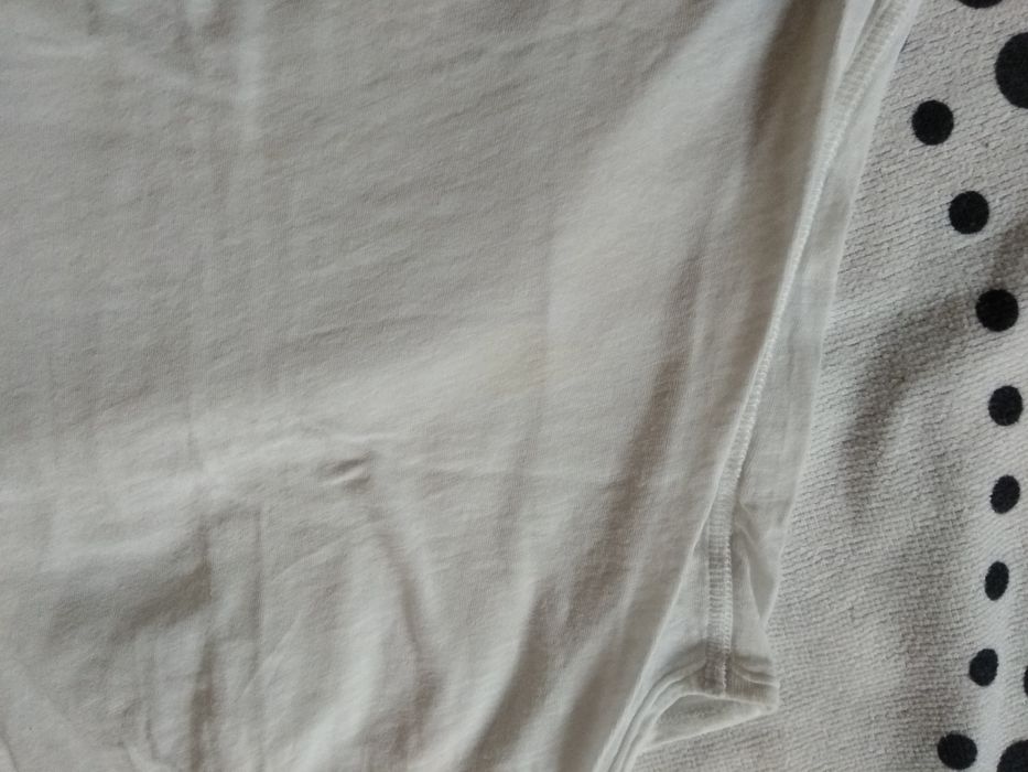 Biały t-shirt top 122/128 H&M