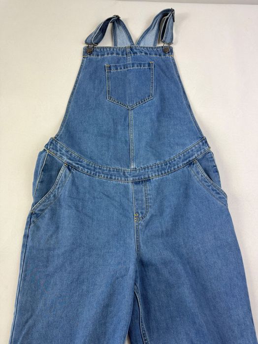 Jeansowe Ogrodniczki Vintage Y2K Niebieskie Regulowane