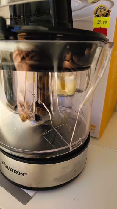 USZKODZONA Wyciskarka do cytrusów Bestron Pęknięty pojemnik