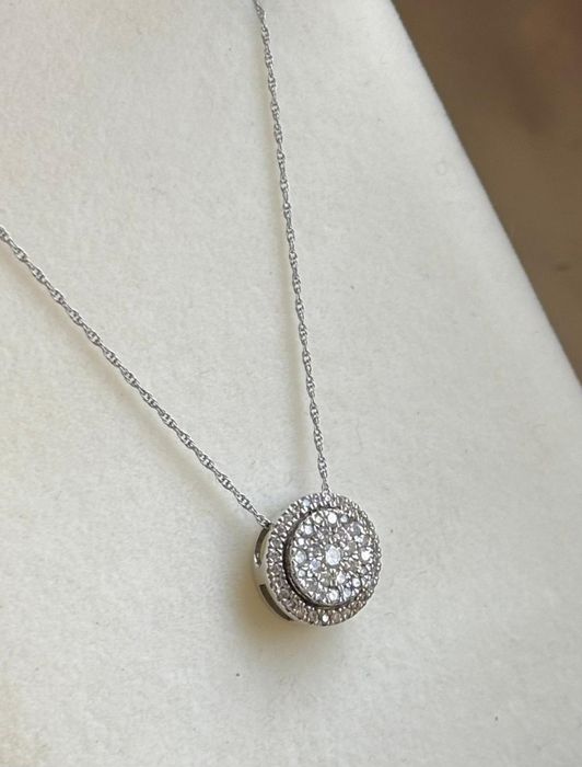 Złoty Naszyjnik 14k z diamentami