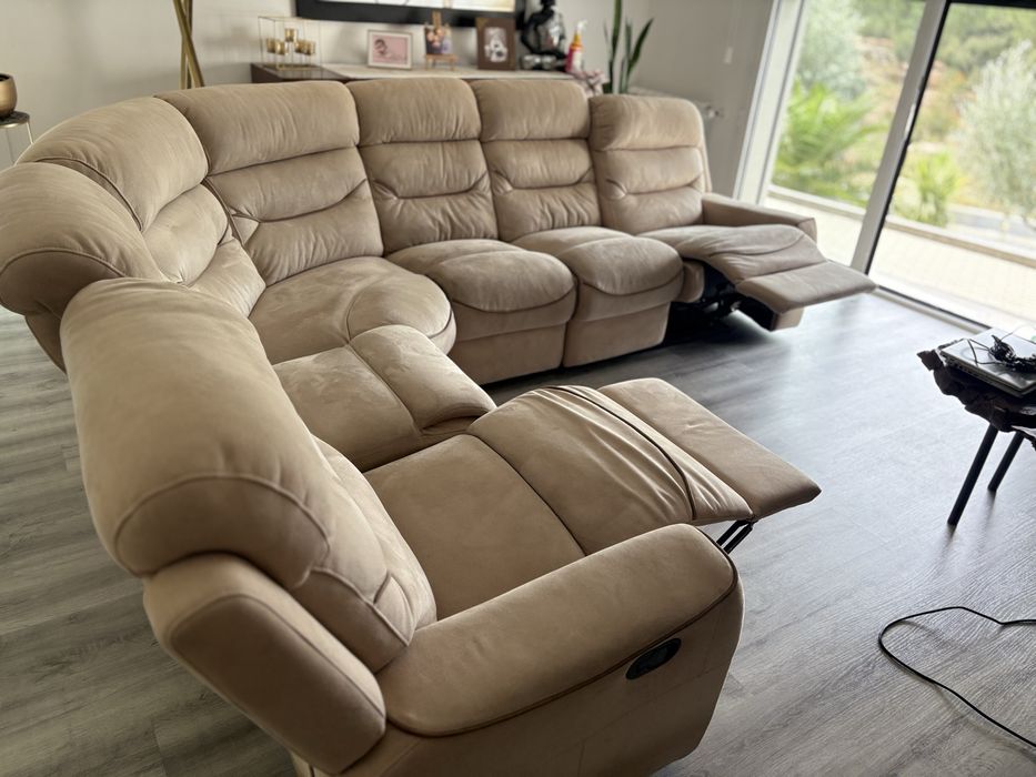 Sofá de canto 7 lugares