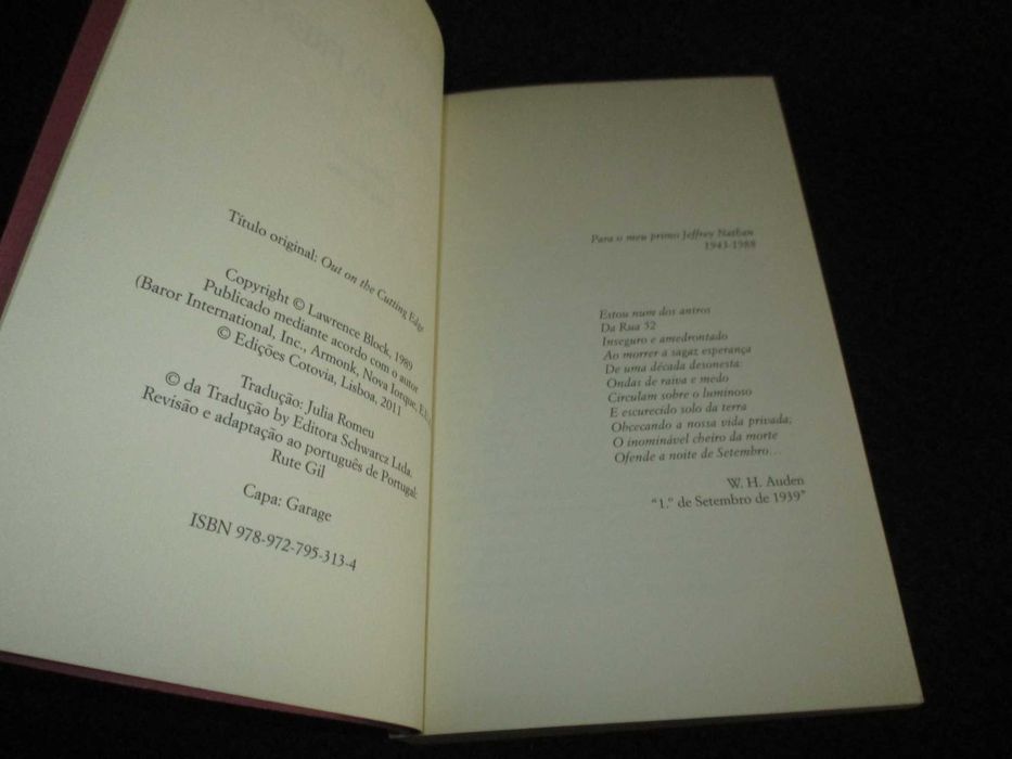 Livro Na Linha da Frente Lawrence Block