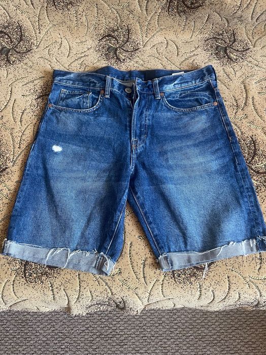 Джинсові шорти H&M Straight Fit Denim Shorts Розмір 32