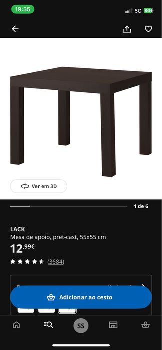 Mesas IKEA quadradas