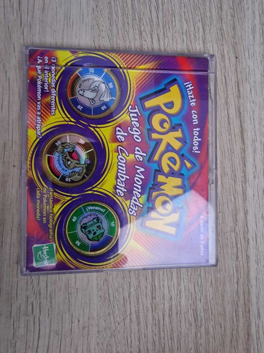Conjunto 3 Moedas Pokémon Poké Coins Hasbro 1999 Battlecoin