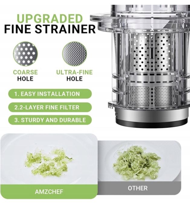 Wyciskarka wolnoobrotowa pionowa Amzchef 150 W