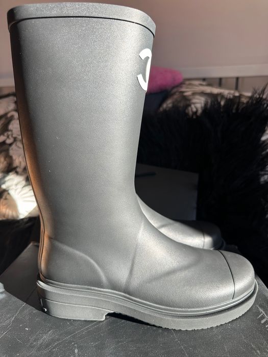 Kalosze chanel 38 nowe box czarne