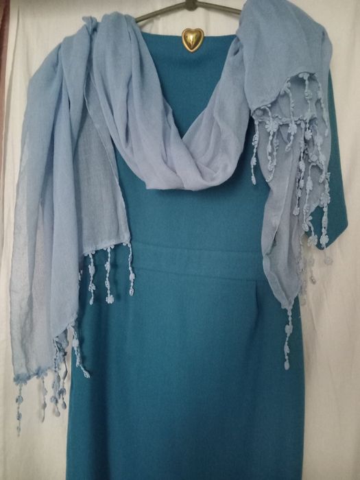 Шарфи Палатини 3 різних Голубий, Фіолетовий Оріфлейм, Пухнастий синій