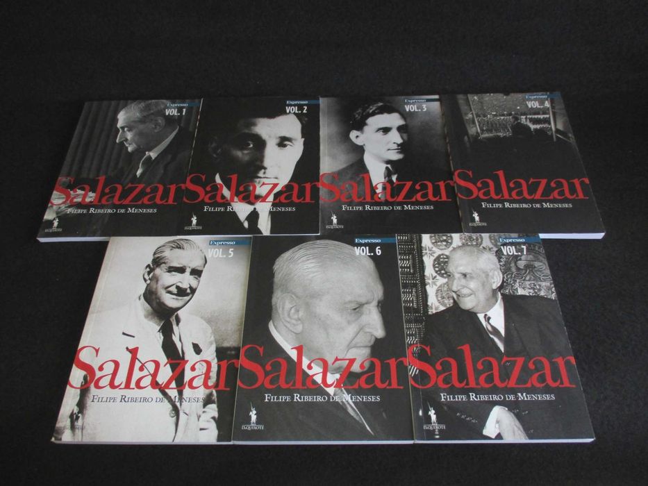 Livros Salazar Filipe Ribeiro de Meneses Expresso 7 volumes completo