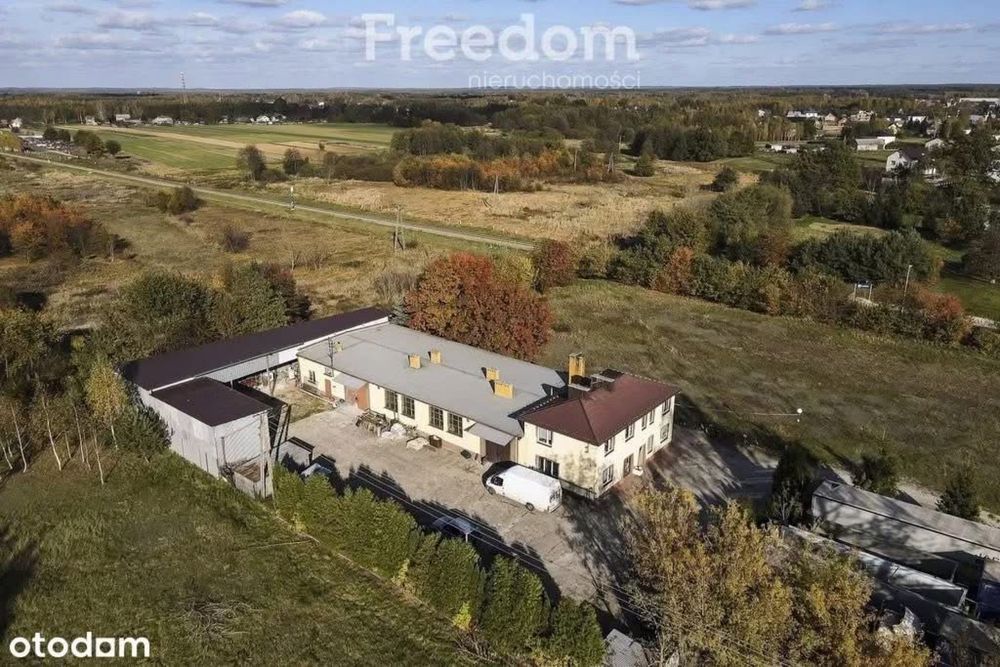 Działka z halą i magazynem