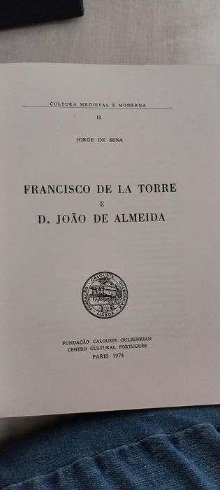 Francisco de La Torre e D. João de Almeida , de Jorge Sena
