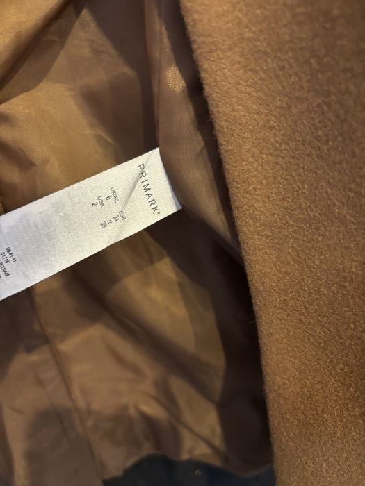 Plaszcz damski kamelowy S