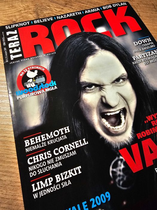 Teraz Rock 8/2009 - Vader, Woodstock, Rammstein, Slipknot, Behemoth